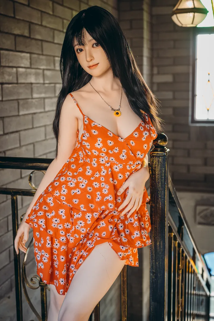 158cm (5ft2) D-Cup Silikon Anak Patung Seks Sayuri, Kepala #84